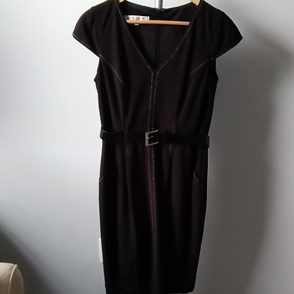 EVAN PICONE Cap Sleeved Dress